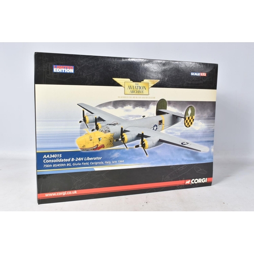 4 - A BOXED LIMIED EDITION CORGI AVIATION ARCHIVE CONSOLIDATED B-24H LIBERATOR 1:72 MODEL MILITARY AIRCR... 