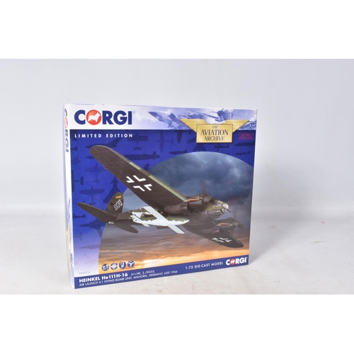 7 - A BOXED LIMITED EDITION CORGI AVIATION ARCHIVE HEINKEL He111H-16 1:72 DIE-CAST MODEL MILITARY AIRCRA... 