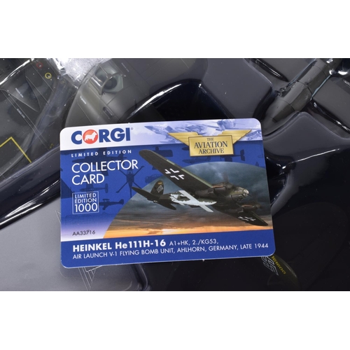 7 - A BOXED LIMITED EDITION CORGI AVIATION ARCHIVE HEINKEL He111H-16 1:72 DIE-CAST MODEL MILITARY AIRCRA... 