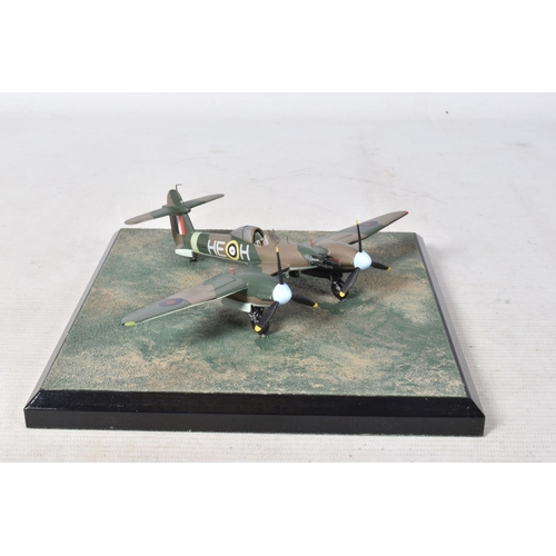 8 - TWO DIVERSE IMAGES AIRCRAFT COLLECTION MODEL MILITARY AIRCRAFTS ON PLINTHS, the first a Westland Whi... 