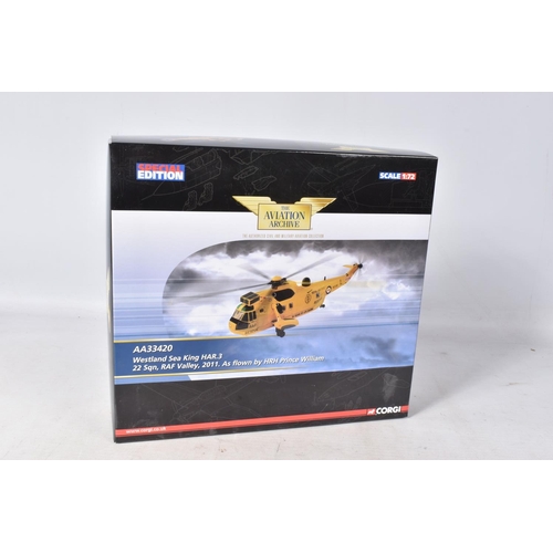 9 - TWO BOXED LIMITED EDITION CORGI AVIATION ARCHIVE 1:72 DIE-CAST MODEL MILITARY AIRCRAFTS, the first a... 