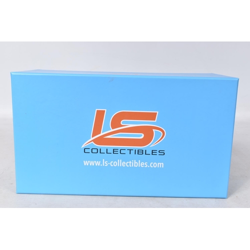 38 - A BOXED LIMITED EDITION LS COLLECTIBLES TVR SAGARIS 2005 1:18 MODEL VEHICLE, in dark grey, numbered ... 