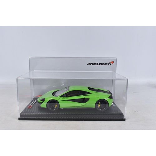 41 - A BOXED TECNOMODEL EXCLUSIVE COLLECTION MCLAREN 570S COUPE 2015 1:18 MODEL VEHICLE, numbered T18-EX0... 