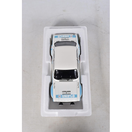 47 - A BOXED MINICHAMPS FORD ESCORT I RS 1600 RAC RALLY 1972 1:18 MODEL VEHICLE, numbered 100 728104, mod... 