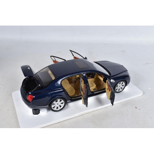 49 - A BOXED MINICHAMPS BENTLEY CONTINENTAL FLYING SPUR 2005 1:18 MODEL VEHICLE, numbered 100139460, mode... 