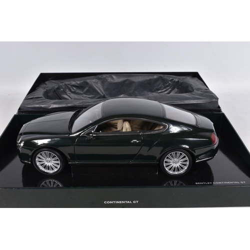 50 - A BOXED PAULS MODEL ART MINICHAMPS BENTLEY CONTINENTAL GT 1:8 MODEL VEHICLE, numbered BL570, edition... 