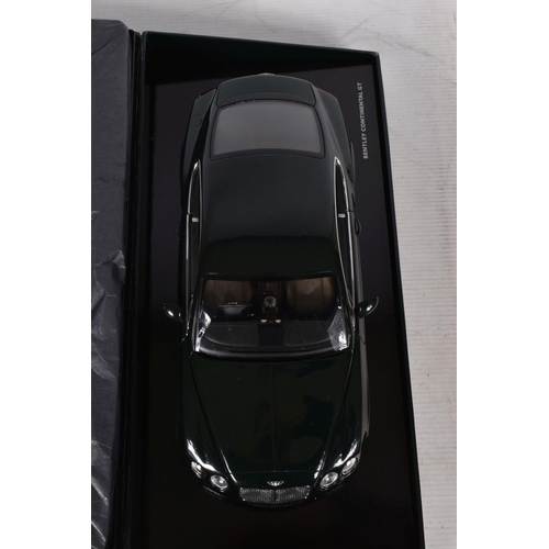 50 - A BOXED PAULS MODEL ART MINICHAMPS BENTLEY CONTINENTAL GT 1:8 MODEL VEHICLE, numbered BL570, edition... 