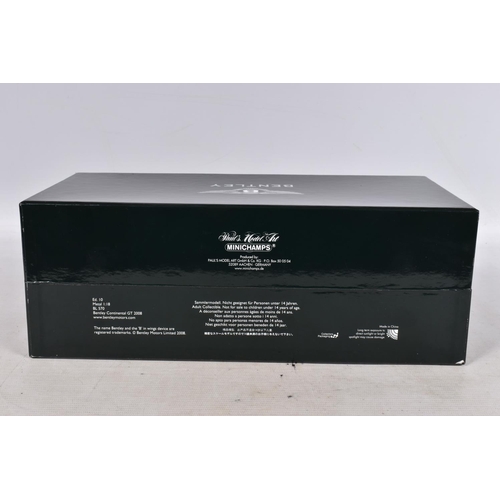 50 - A BOXED PAULS MODEL ART MINICHAMPS BENTLEY CONTINENTAL GT 1:8 MODEL VEHICLE, numbered BL570, edition... 