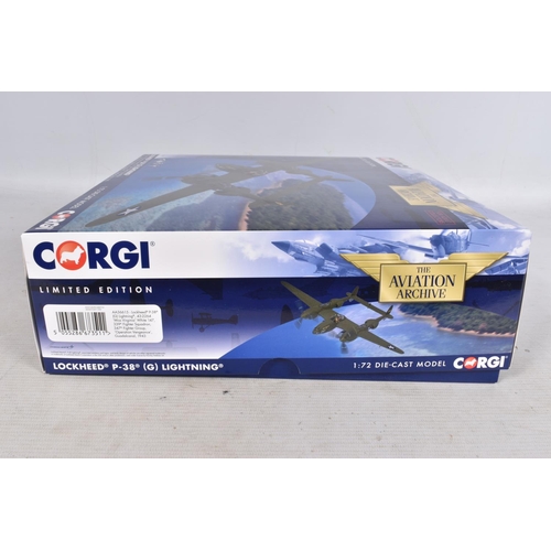 61 - TWO BOXED LIMITED EDITION CORGI THE AVIATION ARCHIVE MILITARY AIRCRAFTS 1:72 DIE-CAST MODELS, THE FI... 