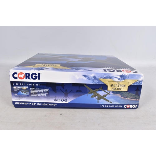 61 - TWO BOXED LIMITED EDITION CORGI THE AVIATION ARCHIVE MILITARY AIRCRAFTS 1:72 DIE-CAST MODELS, THE FI... 