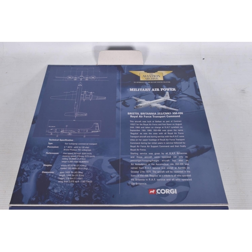 62 - TWO BOXED CORGI AVIATION ARCHIVE 1:144 DIE-CAST MODEL MILITARY AIRCRAFTS, the first a Limited Editio... 