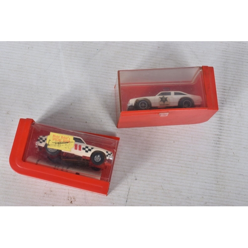 66 - A QUANTITY OF BOXED AND UNBOXED IDEAL TCR  RACING CARS AND TRUCKS, play worn condition but appear co... 