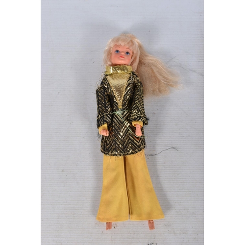 75 - THREE UNBOXED PALITOY PIPPA DOLLS, with a small quantity of contemporary clothing and an unboxed Pal... 