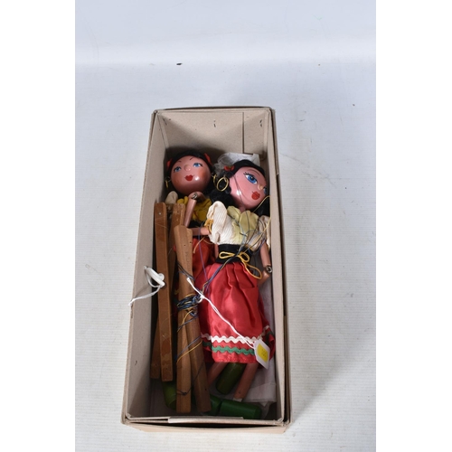 104 - EIGHT BOXED PELHAM PUPPETS, 4 x SS Gypsy Girl and 4 x SS Sailor including one in the rarer lighter b... 