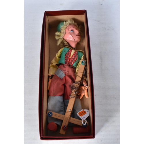 105 - SEVEN BOXED PELHAM PUPPETS, SL Hansel and Gretel, SS Red Riding Hood (x 2), SL Cinderella, SL Swedis... 