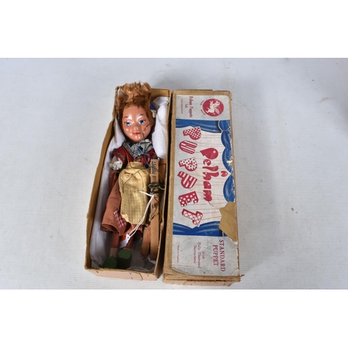 105 - SEVEN BOXED PELHAM PUPPETS, SL Hansel and Gretel, SS Red Riding Hood (x 2), SL Cinderella, SL Swedis... 