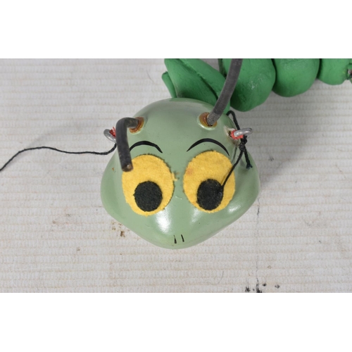 107 - A BOXED PELHAM PUPPET MUFFIN THE MULE PUPPET, with an unboxed Pelham Caterpillar puppet, Muffin appe... 