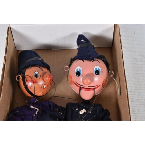 83 - SEVEN BOXED PELHAM POLICEMAN PUPPETS, three SS including one of the whistling versions and four SM, ... 