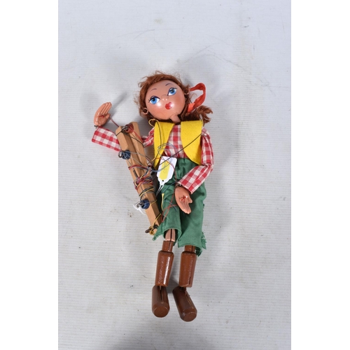 85 - FOUR BOXED PELHAM SS AND LS GIRL AND BOY PUPPETS, all appear complete and in fairly good condition w... 