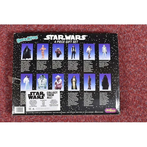 89 - A COLLECTION OF SEALED STAR WARS JUSTOYS BEND-EMS FIGURES, to include a 1993 Luke Skywalker, numbere... 