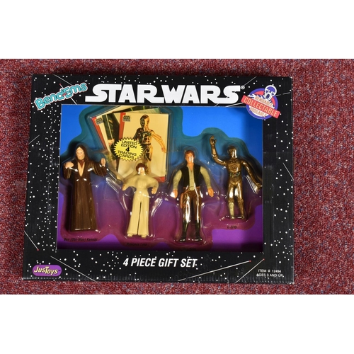 89 - A COLLECTION OF SEALED STAR WARS JUSTOYS BEND-EMS FIGURES, to include a 1993 Luke Skywalker, numbere... 