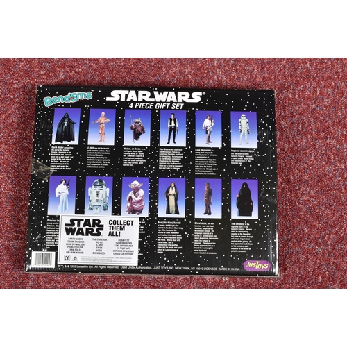 89 - A COLLECTION OF SEALED STAR WARS JUSTOYS BEND-EMS FIGURES, to include a 1993 Luke Skywalker, numbere... 