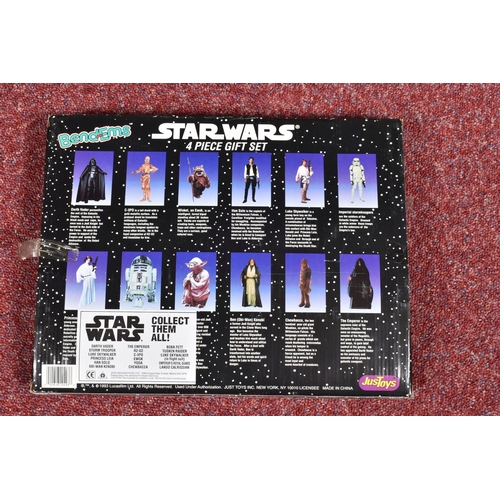 89 - A COLLECTION OF SEALED STAR WARS JUSTOYS BEND-EMS FIGURES, to include a 1993 Luke Skywalker, numbere... 