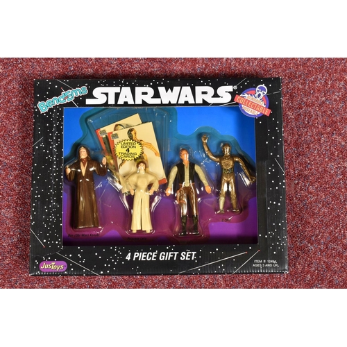 89 - A COLLECTION OF SEALED STAR WARS JUSTOYS BEND-EMS FIGURES, to include a 1993 Luke Skywalker, numbere... 