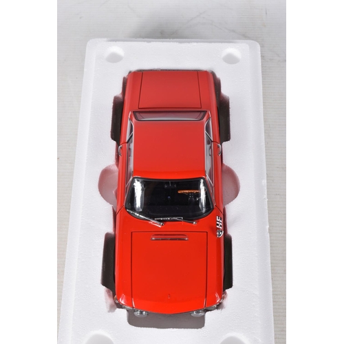 90 - A BOXED AUTOART MILLENNIUM LANCIA FULVIA 1.6HF FANALONE 1:18 MODEL VEHICLE, numbered RW 09102, 74701... 