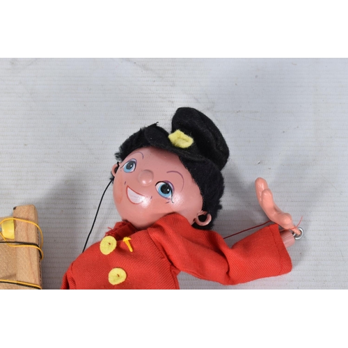 95 - SEVEN BOXED PELHAM SS MITZI AND FRITZI PUPPETS, four Fritzi and three Mitzi, one Fritzi with sword, ... 