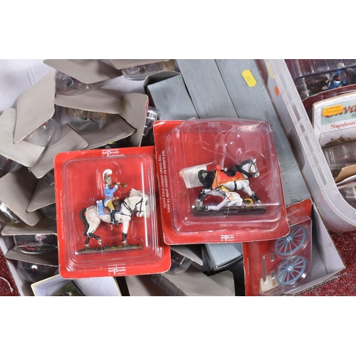 97 - A QUANTITY OF OSPREY/DELPRADO CAVALRY OF THE NAPOLEONIC WARS SERIES FIGURES. majority still sealed i... 