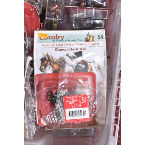 97 - A QUANTITY OF OSPREY/DELPRADO CAVALRY OF THE NAPOLEONIC WARS SERIES FIGURES. majority still sealed i... 