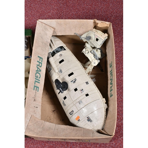 99 - A SELECTION OF UNBOXED AND PLAYWORN STAR WARS VEHICLES AND SPACESHIP MODELS, to include a 1979 CPG K... 