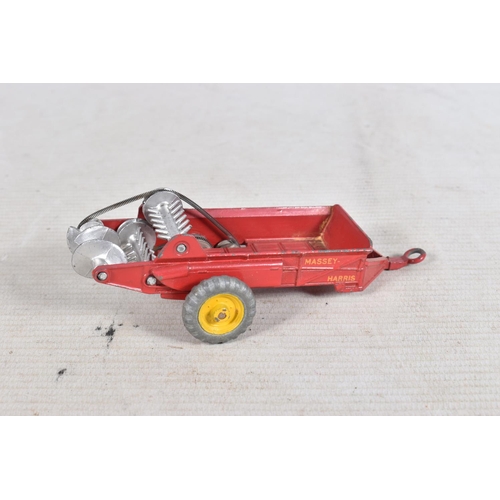 124 - A BOXED DINKY TOYS MASSEY-HARRIS TRACTOR DIE-CAST MODEL AND FOUR OTHER BOXED MODELS, numbered 300, r... 