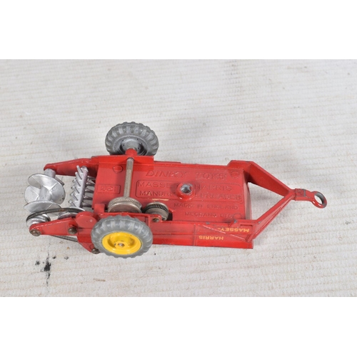 124 - A BOXED DINKY TOYS MASSEY-HARRIS TRACTOR DIE-CAST MODEL AND FOUR OTHER BOXED MODELS, numbered 300, r... 