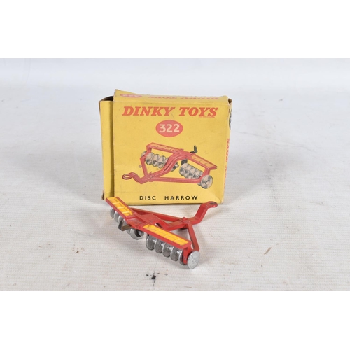 124 - A BOXED DINKY TOYS MASSEY-HARRIS TRACTOR DIE-CAST MODEL AND FOUR OTHER BOXED MODELS, numbered 300, r... 