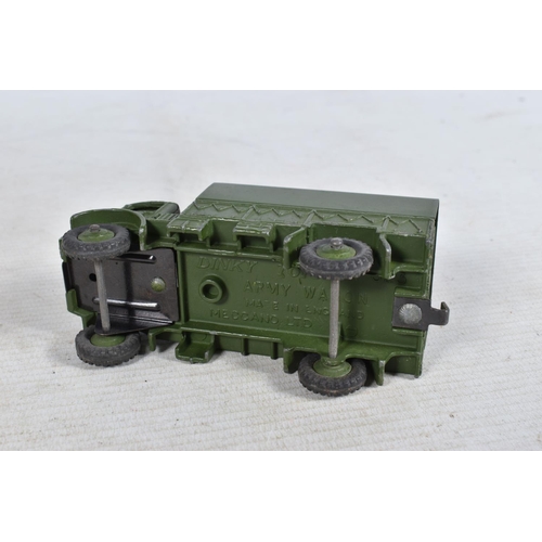 126 - A QUANTITY OF DINKY AND CORGI TOYS, to include model military vehicles such as a Dinky army wagon 62... 