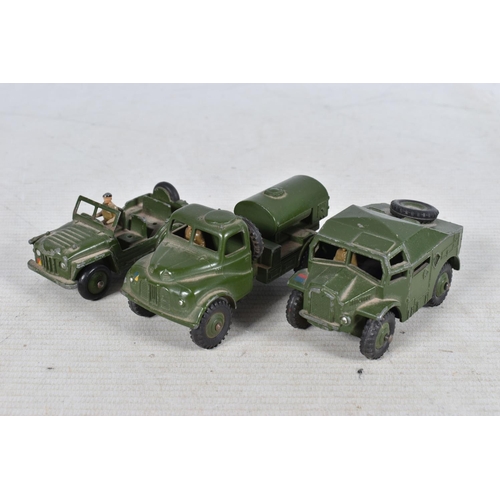 126 - A QUANTITY OF DINKY AND CORGI TOYS, to include model military vehicles such as a Dinky army wagon 62... 