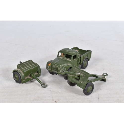 126 - A QUANTITY OF DINKY AND CORGI TOYS, to include model military vehicles such as a Dinky army wagon 62... 