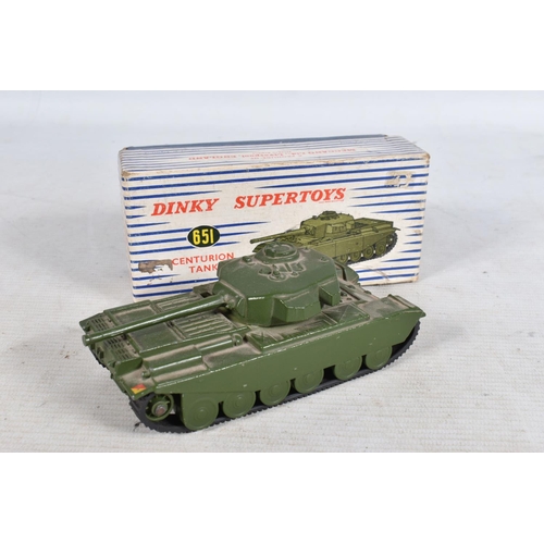 126 - A QUANTITY OF DINKY AND CORGI TOYS, to include model military vehicles such as a Dinky army wagon 62... 