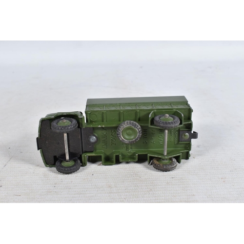 126 - A QUANTITY OF DINKY AND CORGI TOYS, to include model military vehicles such as a Dinky army wagon 62... 