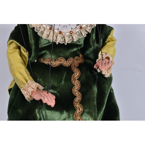 132 - A BOXED PELHAM SL CATHERINE PARR PUPPET, appears complete and in good condition with only minor wear... 