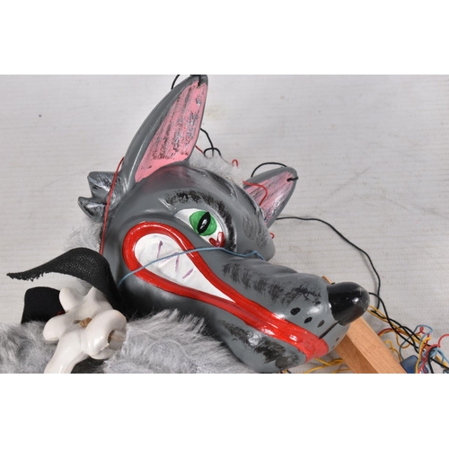 134 - TWO BOXED PELHAM SL63 WOLF PUPPETS, both appear complete and in fairly good condition with only mino... 