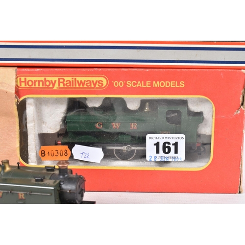 161 - FIVE BOXED OO GAUGE G.W.R. TANK LOCOMOTIVES, Hornby class 57xx No.8751 (R041), Lima class 45xx Small... 