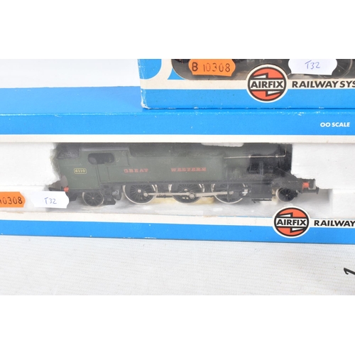 161 - FIVE BOXED OO GAUGE G.W.R. TANK LOCOMOTIVES, Hornby class 57xx No.8751 (R041), Lima class 45xx Small... 