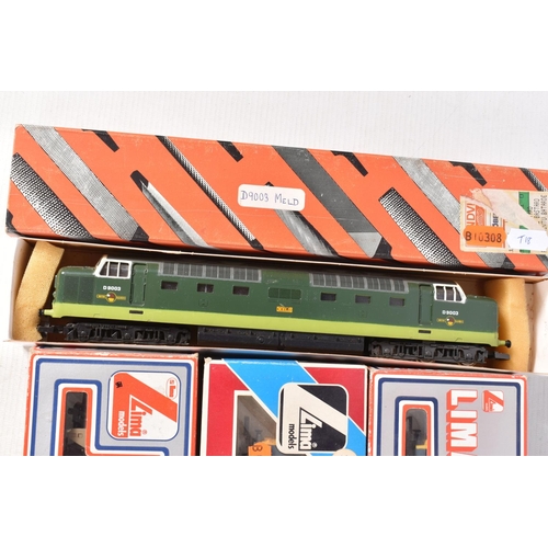 166 - FIVE BOXED LIMA OO GAUGE LOCOMOTIVES, class 50 'Revenge' No.50 020, B.R. blue livery (L205141), 'Wes... 