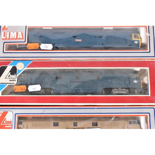 166 - FIVE BOXED LIMA OO GAUGE LOCOMOTIVES, class 50 'Revenge' No.50 020, B.R. blue livery (L205141), 'Wes... 