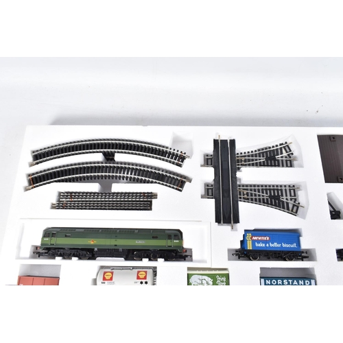 174 - A BOXED HORNBY RAILWAYS OO GAUGE B.R. EXPRESS FREIGHT TRAIN SET, No.R787, comprising class 47 locomo... 