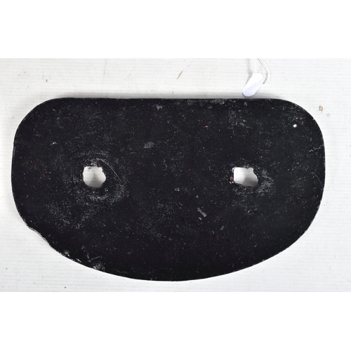 190 - THREE B.R. D TYPE CAST IRON WAGON PLATES,  all have been repainted, B429420, B432948 and B558213