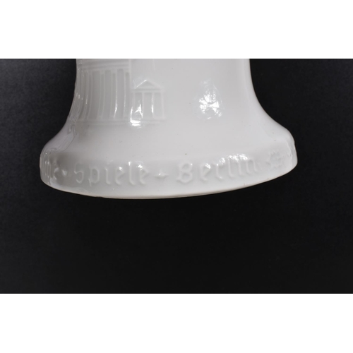 207 - A 1936 BERLIN OLYMPICS PORCELAIN BELL MONEY BOX, these were made as souvenirs and it features the Ge... 